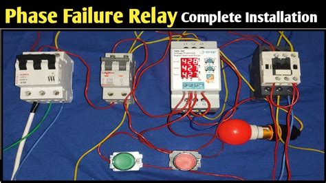 Phase Failure Relay Installation! 3 Phase Motor Protection Relay Connection! Phase Failure Relay ...