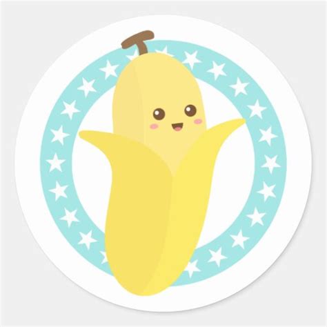 Go Bananas with Cute Banana Stickers | Zazzle