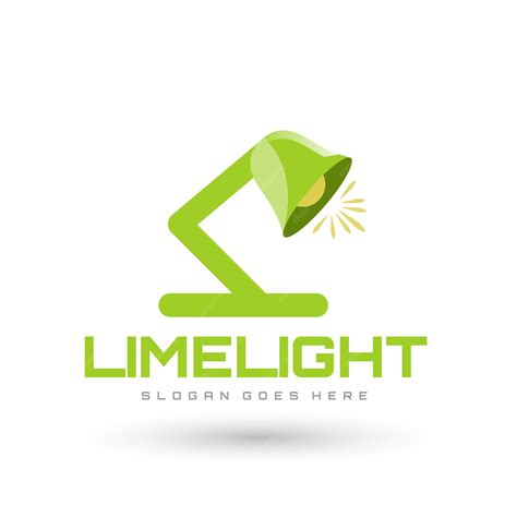 Premium Vector | A green light logo with the word limelight on it