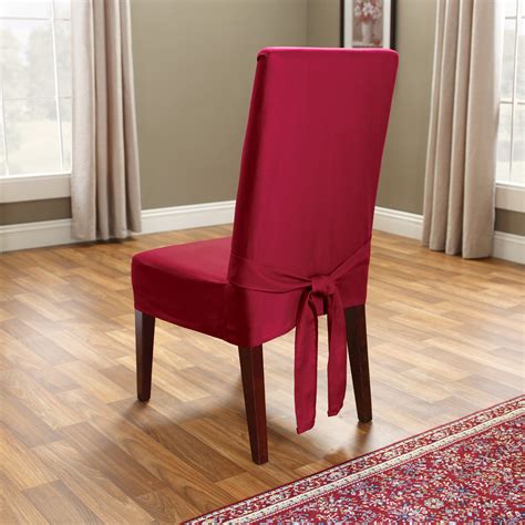 Sure Fit Cotton Duck Dining Room Chair Cover | www.hayneedle.com | Dining room chair slipcovers ...