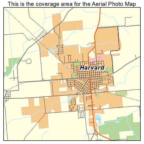 Aerial Photography Map of Harvard, IL Illinois