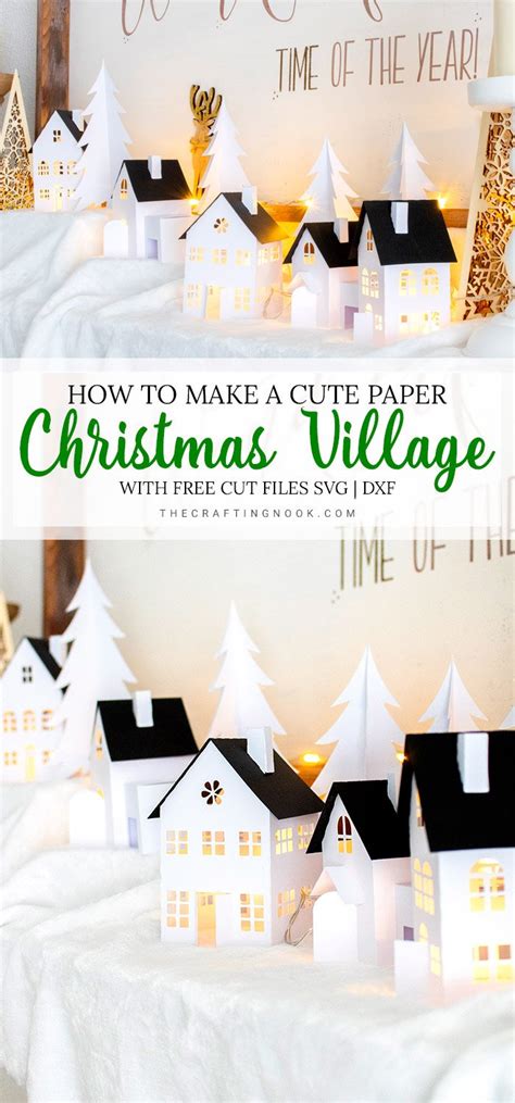 Papercraft Christmas Village