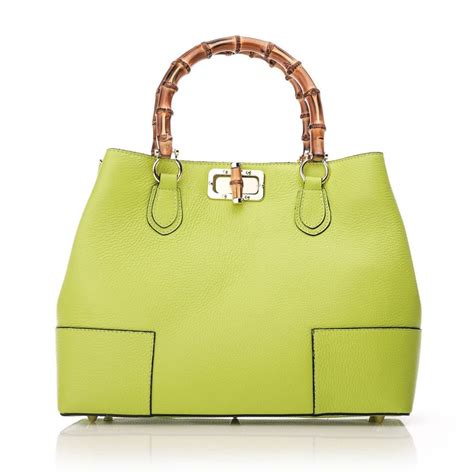 Willow Bag Lime Green Leather - Bags from Moda in Pelle UK
