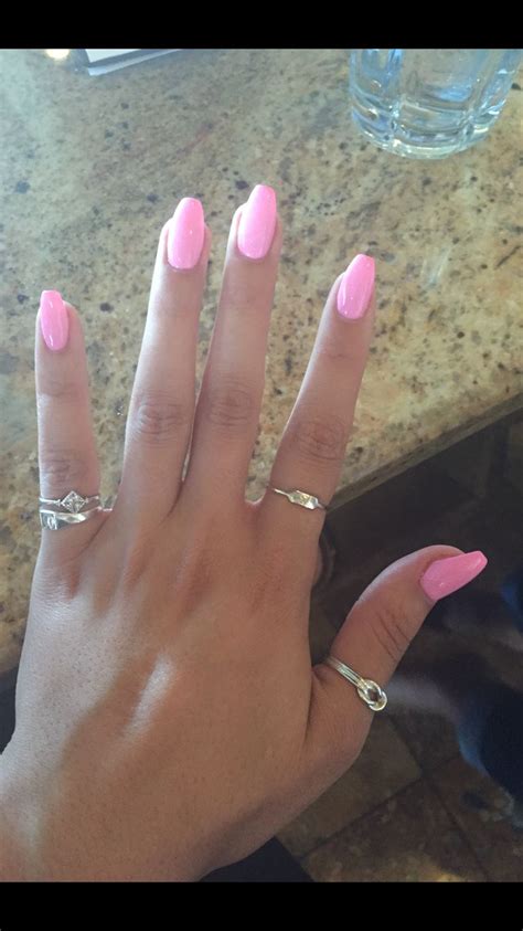 Bubble gum pink nails | Bubblegum pink nails, Pink acrylic nails, Blue ...