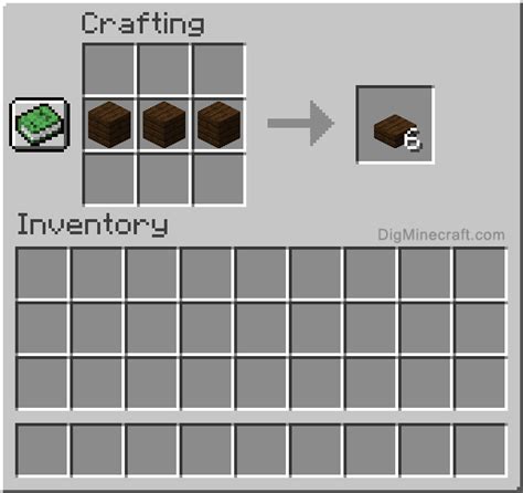 How to make a Dark Oak Slab in Minecraft