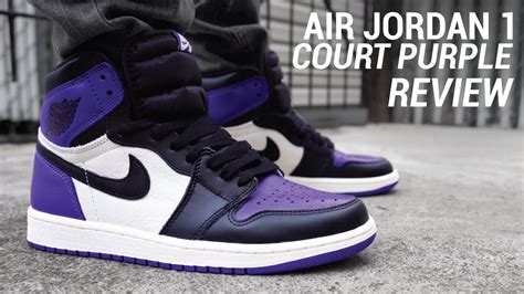 Air Jordan 1 Court Purple Review & On Feet - YouTube