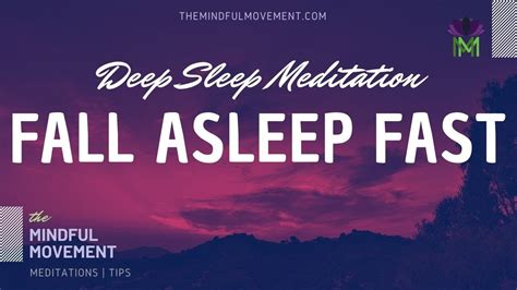 Fall Asleep Fast Deep Sleep Meditation for Insomnia | Mindful Movement - YouTube