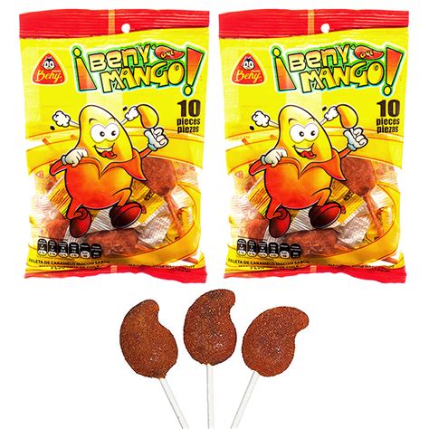 20 Pc Paletas Mango Chili Lollipops Mexican Pops Hard Candy Chile ...