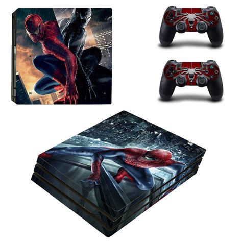 Spider Man Skin Sticker for PS4 Pro and Controllers - ConsoleSkins.co