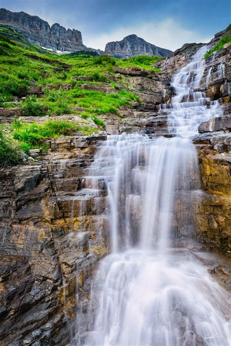 The Best Images of 2016: Haystack Falls Glacier National Park Montana - Brady Kesner Photography