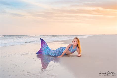 Mermaid Photos in Orange Beach - Beach Shutters Photography