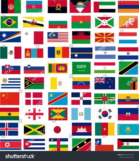 Country Flags Vector Country Flagsflagsvector Flags Stock Vector ...