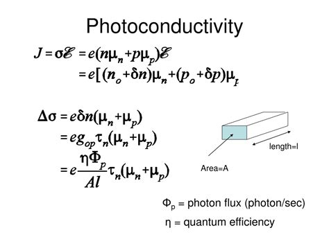 PPT - Semiconductor Photoconductive Detectors PowerPoint Presentation, free download - ID:9250426