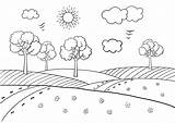 Dibujo De Un Campo Para Colorear  Image To U sketch template