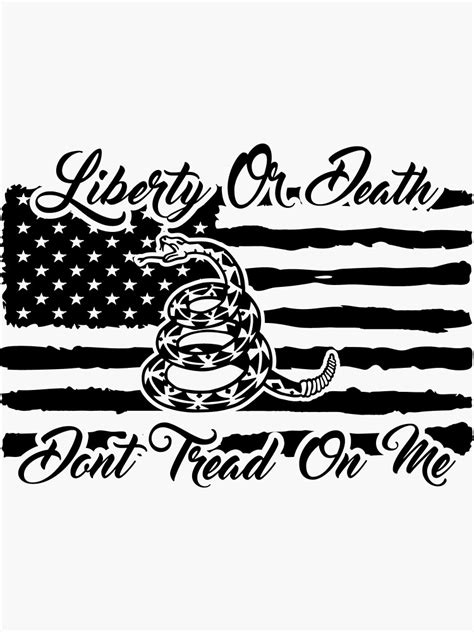 "Liberty or Death" Sticker by InDiGraphics | Redbubble