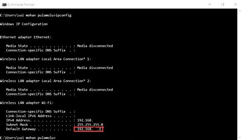 How to Find Your Default Gateway IP Address? - GeeksforGeeks