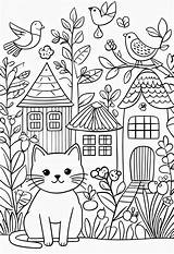 Farmer Boy And Animals Collection Black White Coloring sketch template