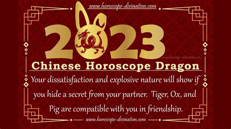 Chinese Dragon Horoscope 2023 • Dragon Love & Yearly Forecast 2023 • Health, Money, Pregnancy ...