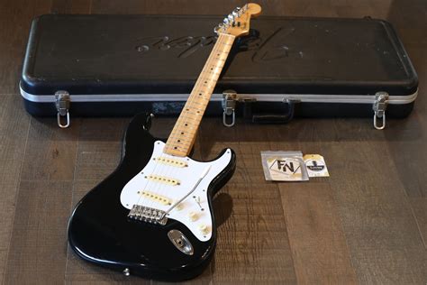 1984-1987 Fender Stratocaster Double-Cut Electric Guitar Black + OHSC ...