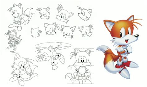 Classic Tails concept art - Sonic Retro