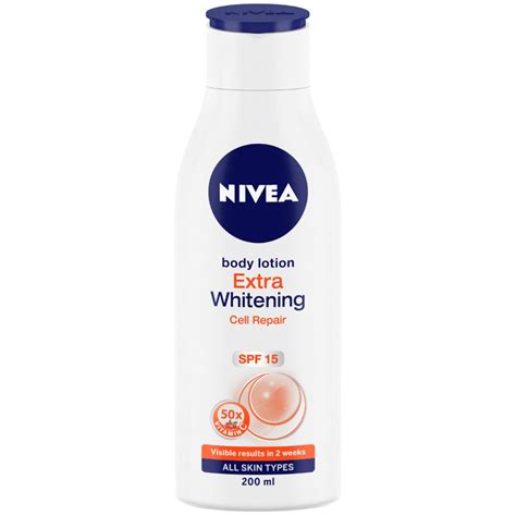 Nivea Body Extra Whitening Cell Repair SPF 15 Body Lotion 200 ml Price, Uses, Side Effects ...