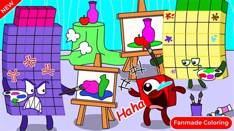 Numberblocks 68, Don't Feel Jealous | Numberblocks Fanmade Coloring Story - YouTube