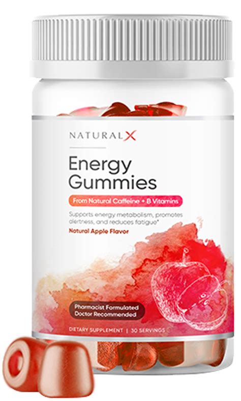 Energy Gummies – Natural Apple Flavor – Natural X