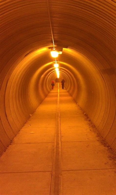 Whittier pedestrian tunnel. The town of Whittier, Alaska gets up to 200 ...