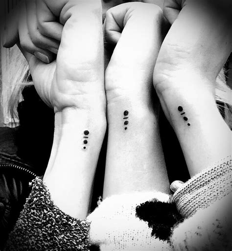 Siblings' tattoo. Three sisters who wanted a siblings' tattoo and one brother who didn't want a ...