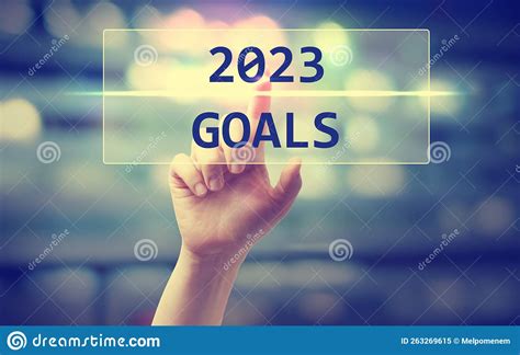 2023 Goals Concept with Hand Stock Image - Image of setting, future ...