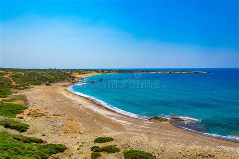 Lara beach on Cyprus stock image. Image of water, scenic - 206111779