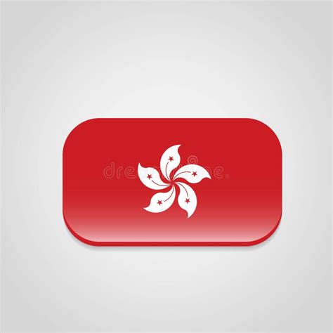 Hong Kong Flag Design Vector Stock Vector - Illustration of empty, backdrop: 145270452