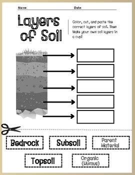 Soil Layers Worksheet For Kids