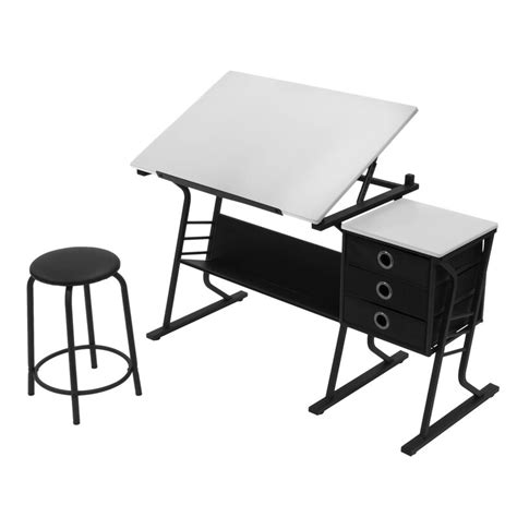 Ebern Designs Stradbroke 2 Piece Height Adjustable Drafting Table & Reviews | Wayfair