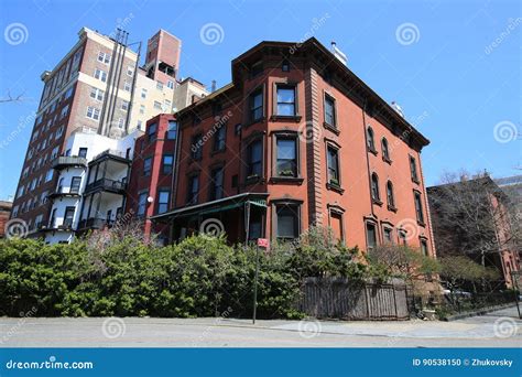 New York City Brownstones at Historic Brooklyn Heights Neighborhood. Editorial Image - Image of ...