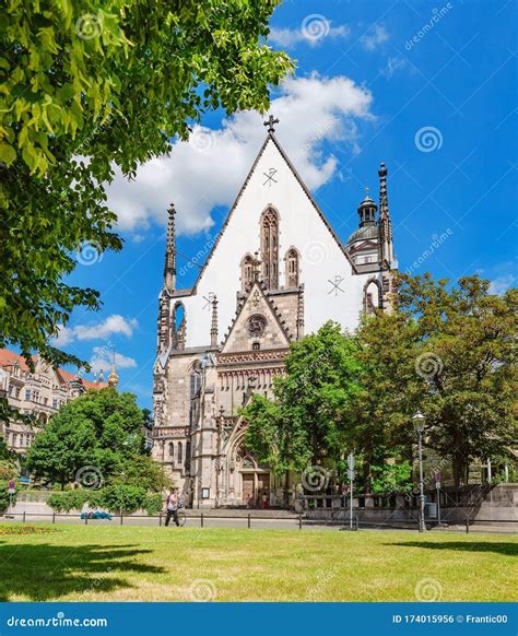 Panoramic View of Architecture and Facade of St. Thomas Church ...