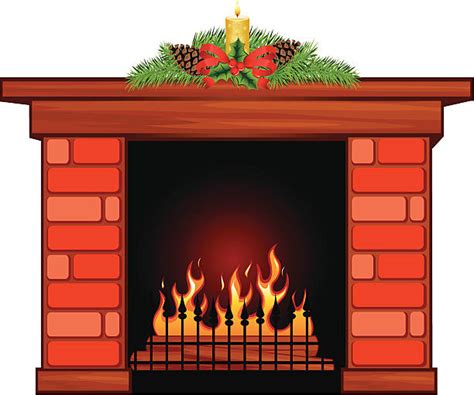 Best Fireplace Mantel Illustrations, Royalty-Free Vector Graphics ...