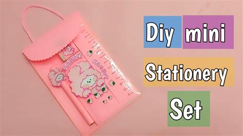 Diy mini stationery set – Artofit