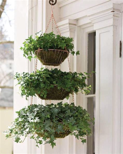 Three Tiered Hanging Ivy Baskets — Homebnc