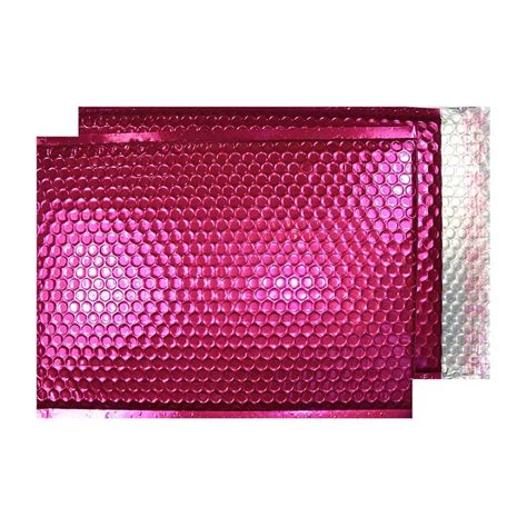 100 Pink Bubble Envelopes | Party Pink | Peel/Seal | 324mm x 230mm