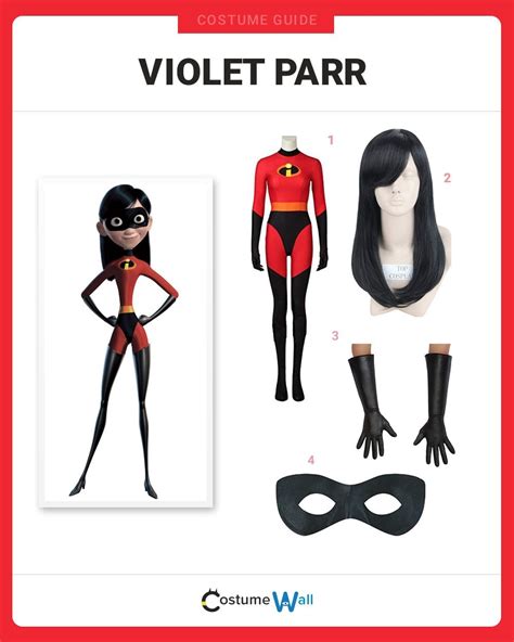 Dress Like Violet Parr | Disney characters costumes, Incredibles costume family, Violet parr