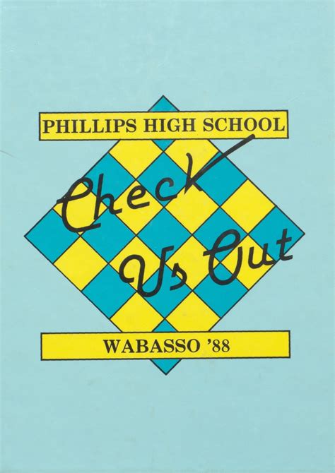 1988 yearbook from Phillips High School from Phillips, Wisconsin for sale