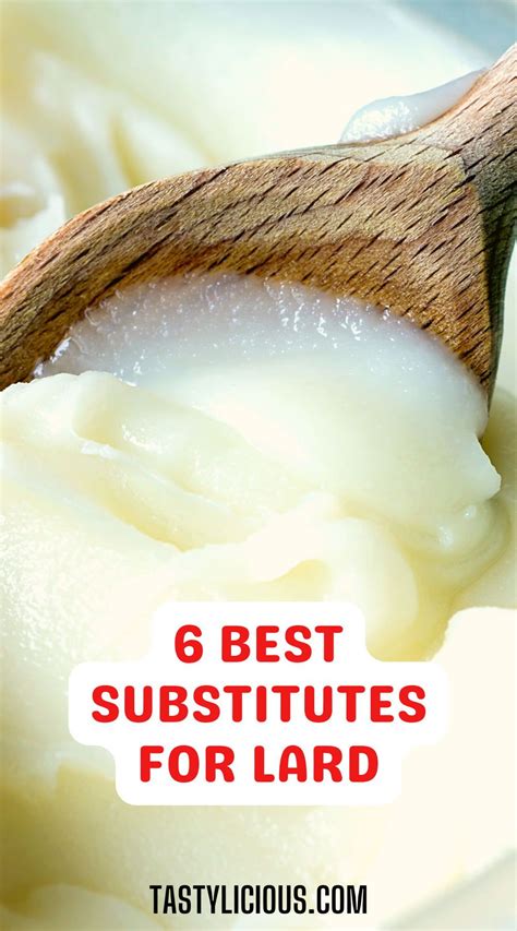 6 Best Substitute For Lard | Tastylicious! | Vegetarian substitutes, Lard, Healthy dinner ...