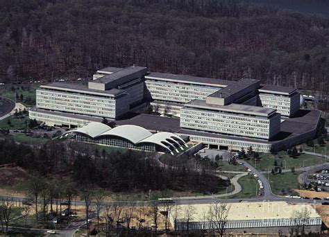 Aerial View Of Cia Building Photograph by Bettmann | Pixels