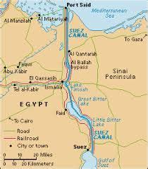 The Canal of the Pharaohs also called the Ancient Suez Canal or Necho's ...