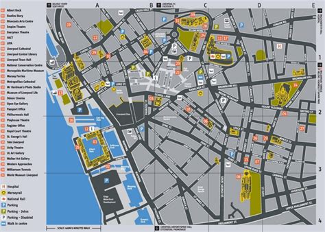 Liverpool tourist attractions map - Ontheworldmap.com