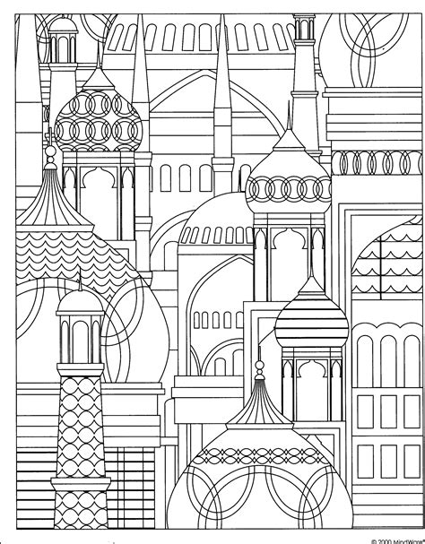 COLOURING - buildings, advanced Coloring Book Pages, Printable Coloring Pages, Adult Coloring ...