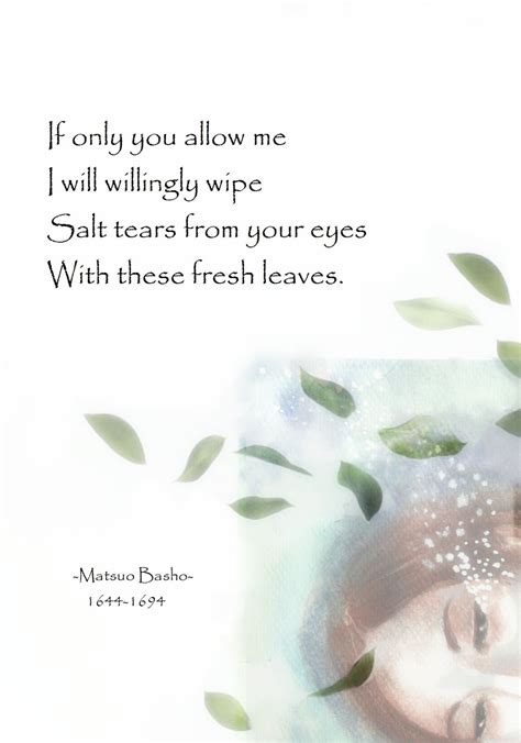 If only you allow me…… (Matsuo Basho 1644-1694) | Poeme court, Belles lettres, Haïku