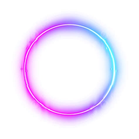 Blue Purple Pink Neon Border Light Circle, Neon, Neon Border, Border ...