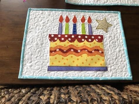 Happy Birthday Placemats 4 | Etsy | Placemats patterns, Quilting ...